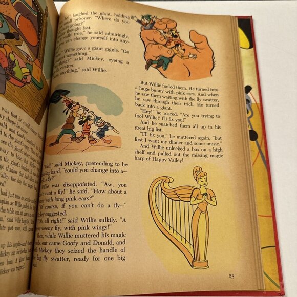 Vintage 1953 Walt Disney Mickey Mouse Birthday Book Golden C37 - Picture 5 of 9